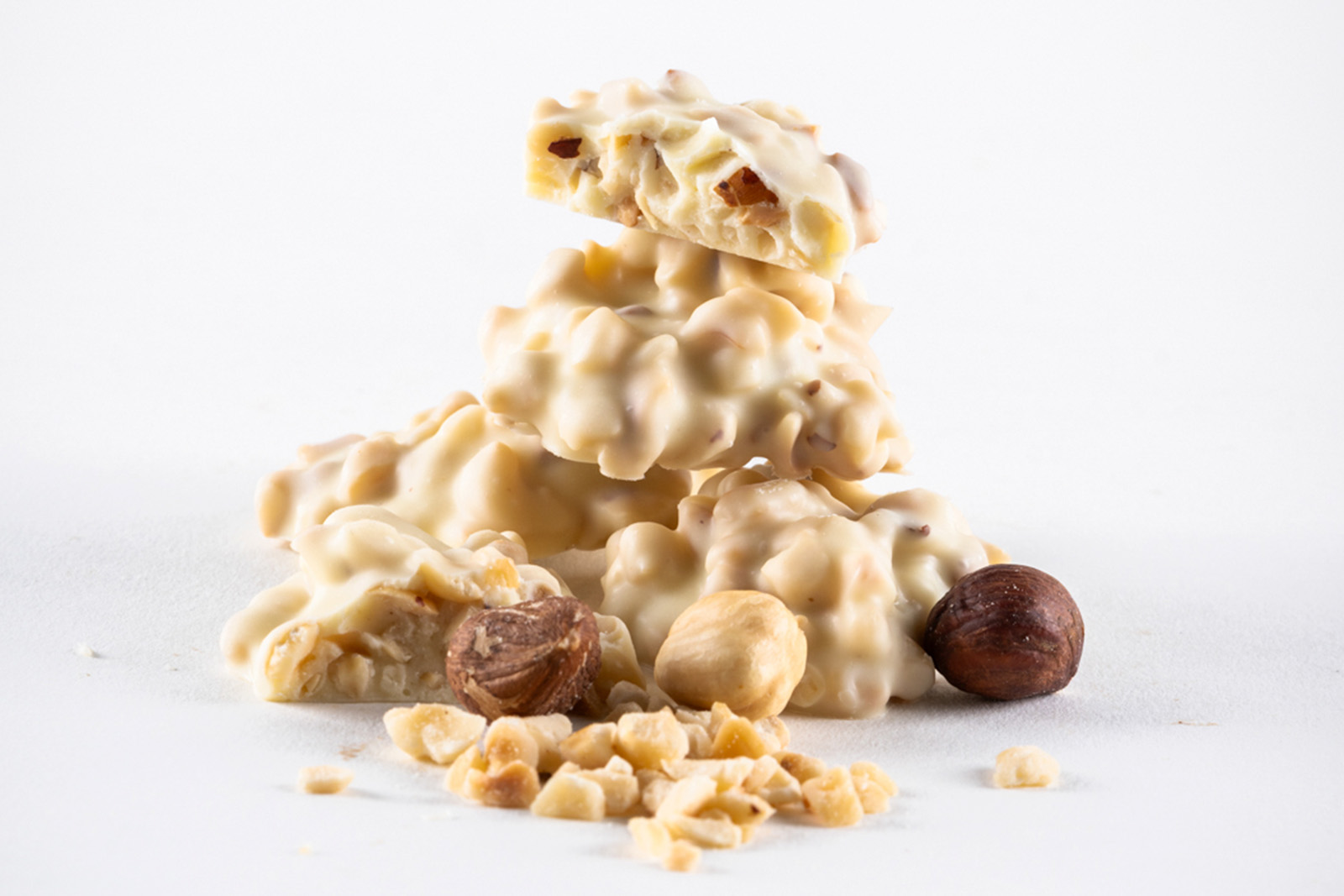 Chocoladerotsjes - witte chocolade met hazelnoot